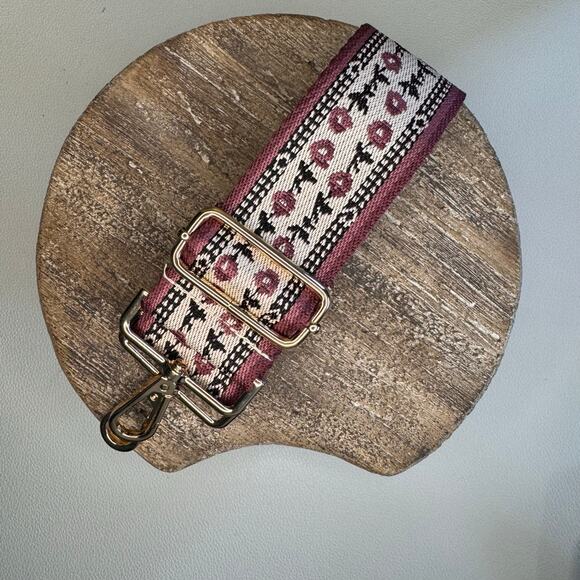 Wide Flowered Purse Strap Adjustable Crossbody Guitar Strap NEW FAST SHIP - Picture 2 of 4